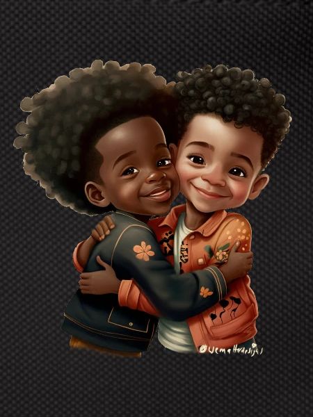 Jungsfreundschaft Kids of colour Freunde