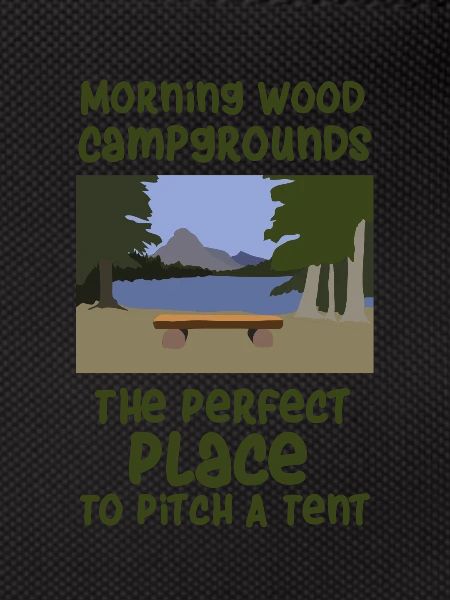 Camping slogan camping