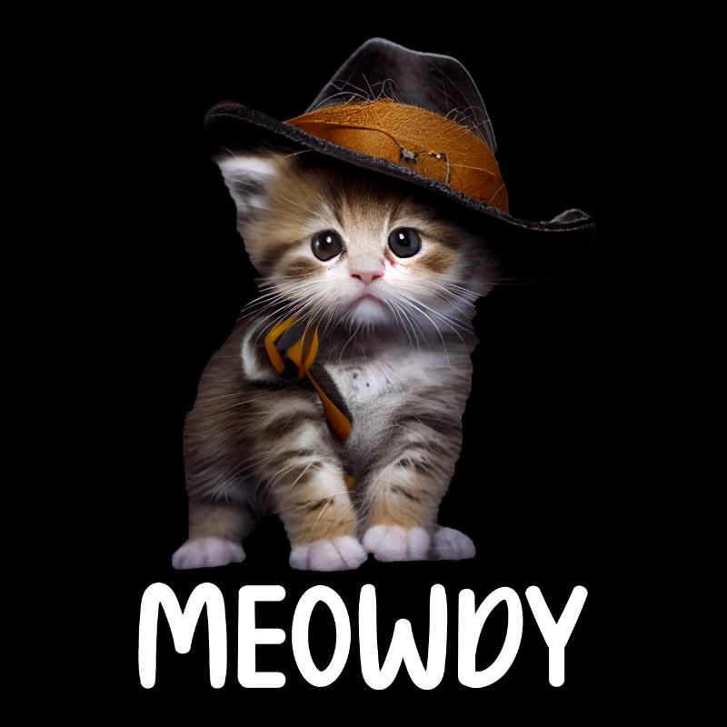Meowdy Funny cat Meme for Cat Lovers