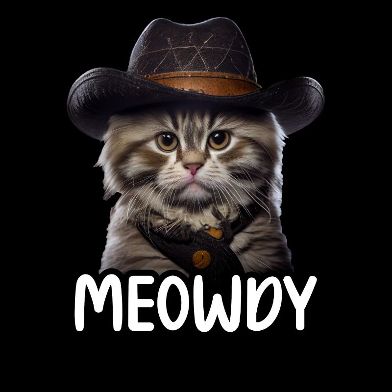 Meowdy Funny cat Meme for Cat Lovers