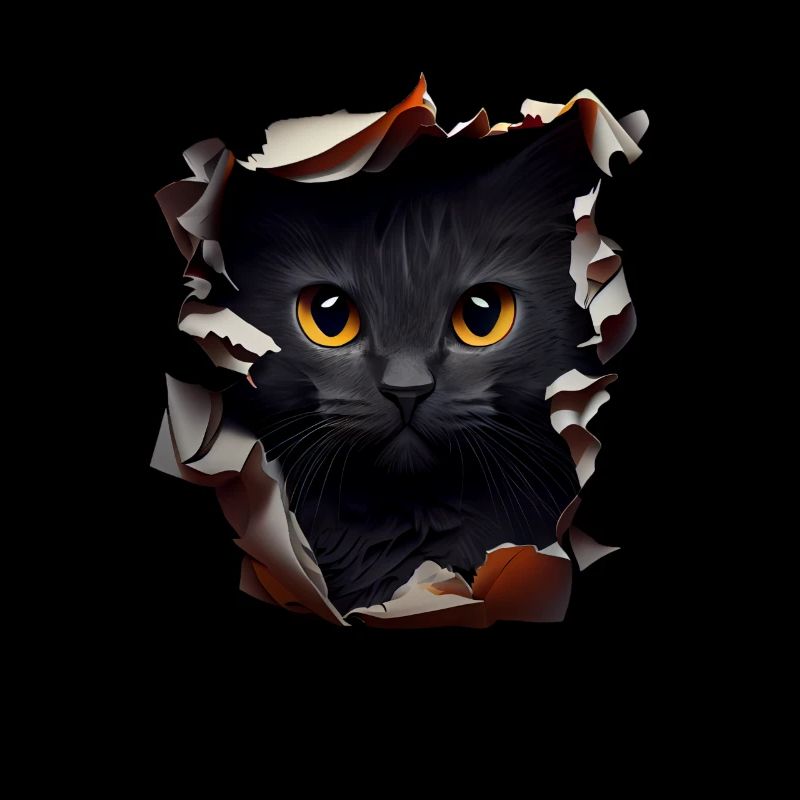 Cat Cute Kitten Cracked Cat Lovers Cats