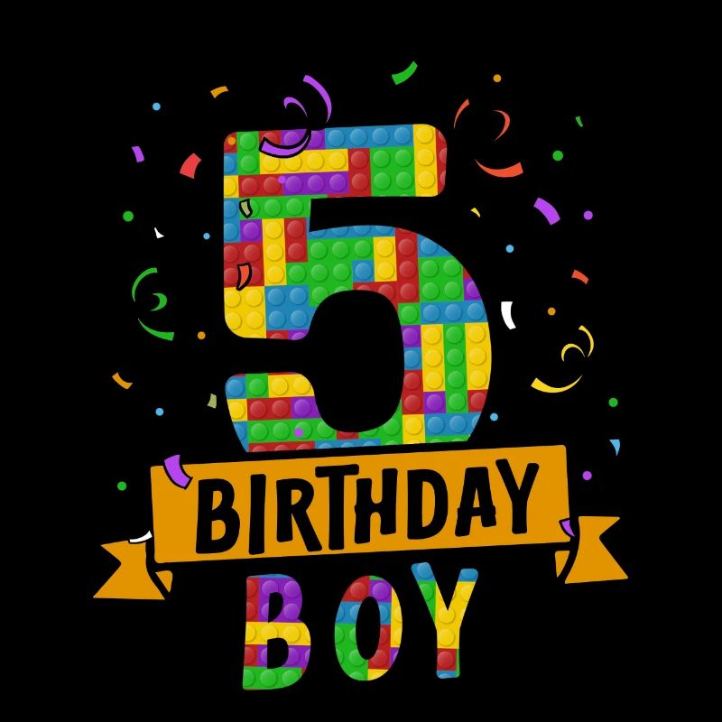 Blocs de construction enfant anniversaire 5 ans