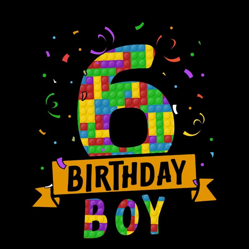 Blocs de construction enfant anniversaire 6 ans
