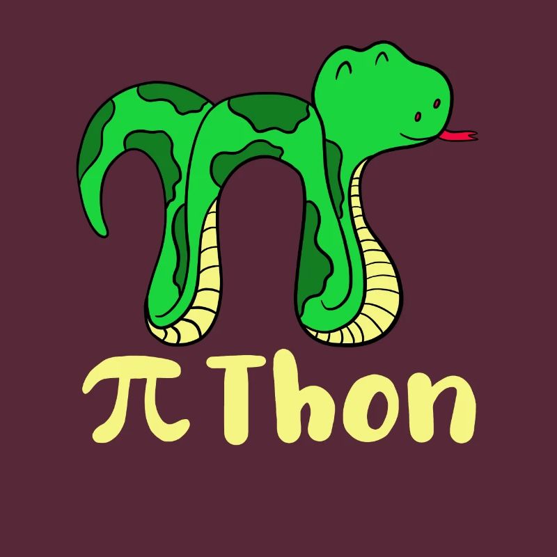 Lustige Schlange Pi Tag Mathe Python Wissenschaft Witz