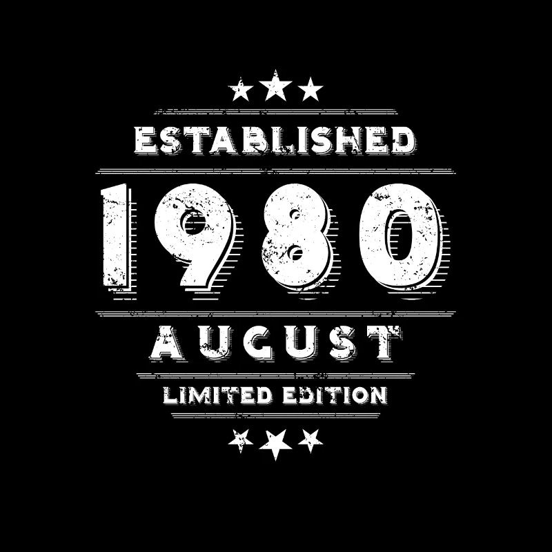 Birthday in August 1980 - August