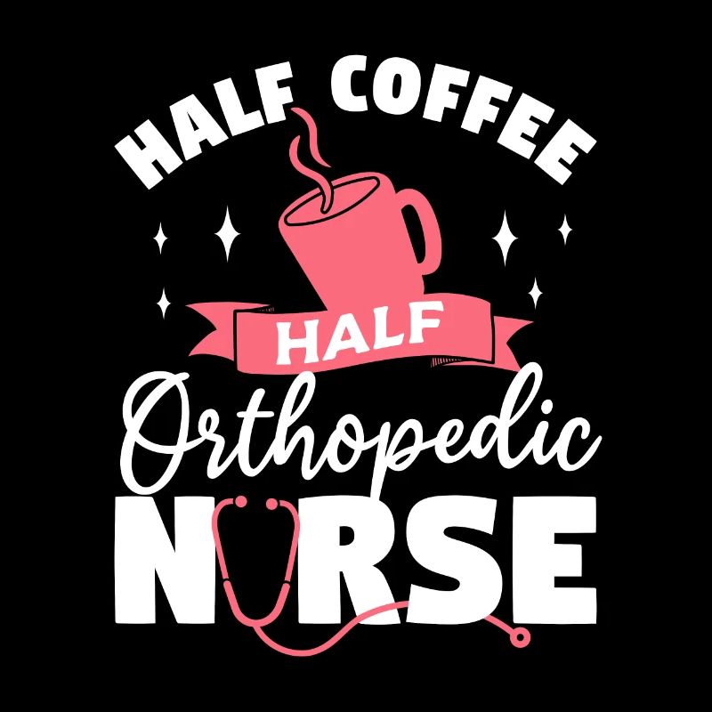 halb Kaffee halb orthopädische Krankenschwester Orthopäde RN