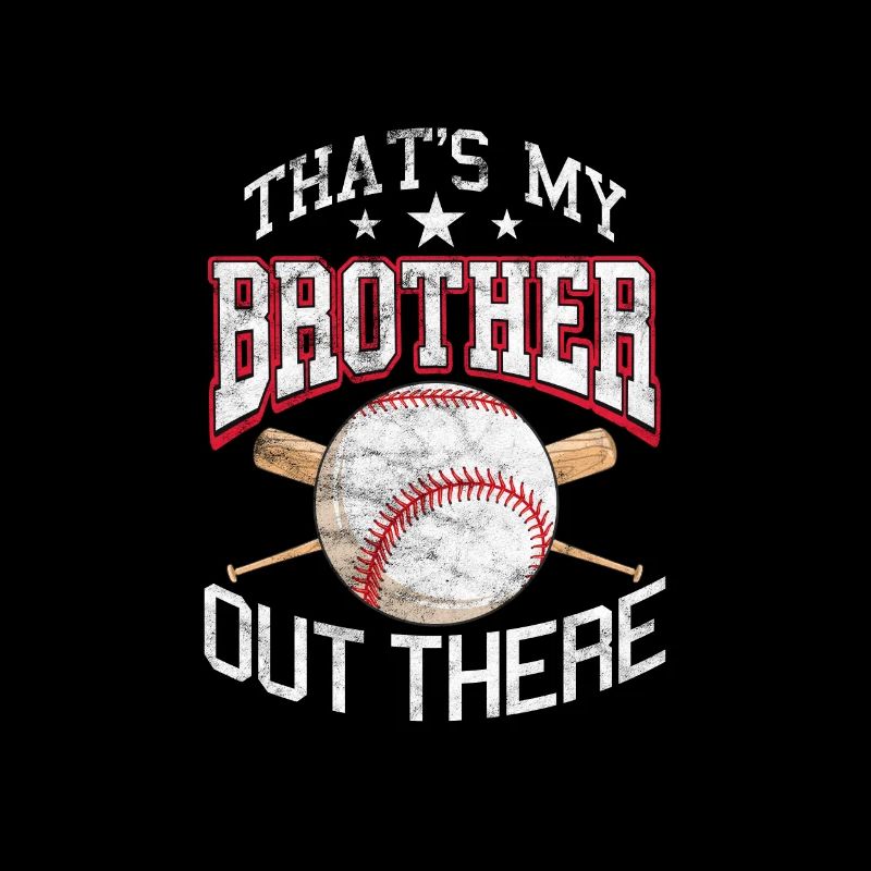 Baseball Schwester Bruder Geschwister Geschenk