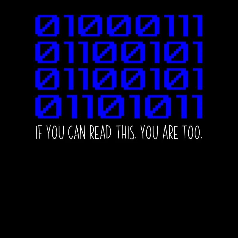 Funny Coder Binary Code Programmer Développeur