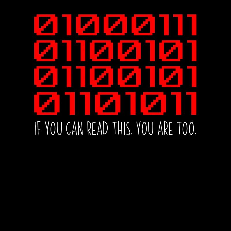 Lustiger Entwickler Binärcode Programmierer Entwickler