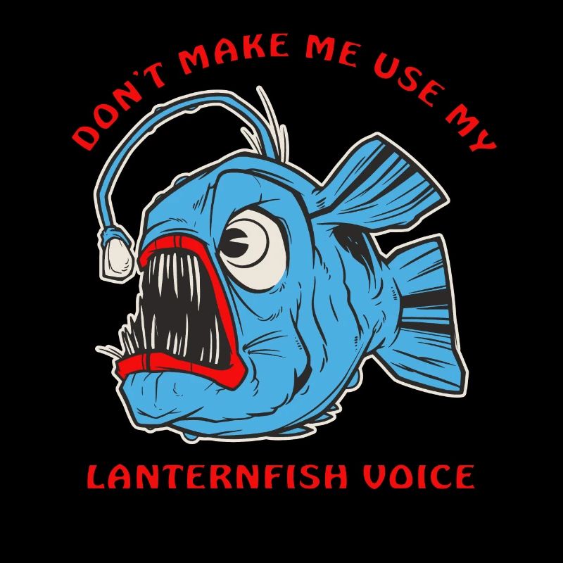 Poisson-lanterne effrayant de la mer profonde