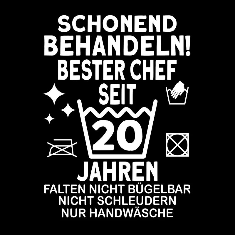 Chef 20 Jahre Dienstjubiläum Bester Chef Jubiläum