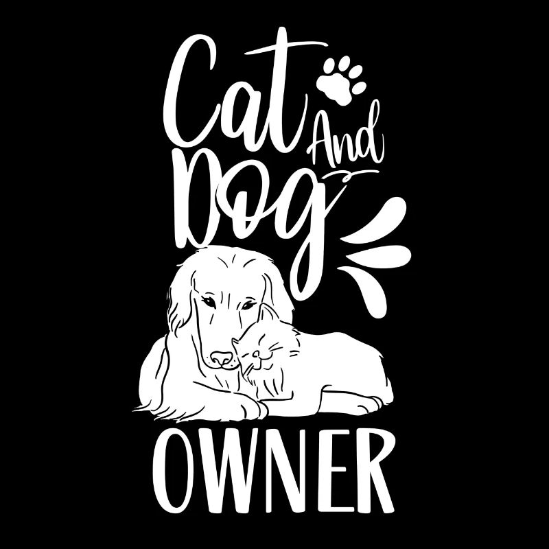 Chat et chien propriétaire chien chat chiens