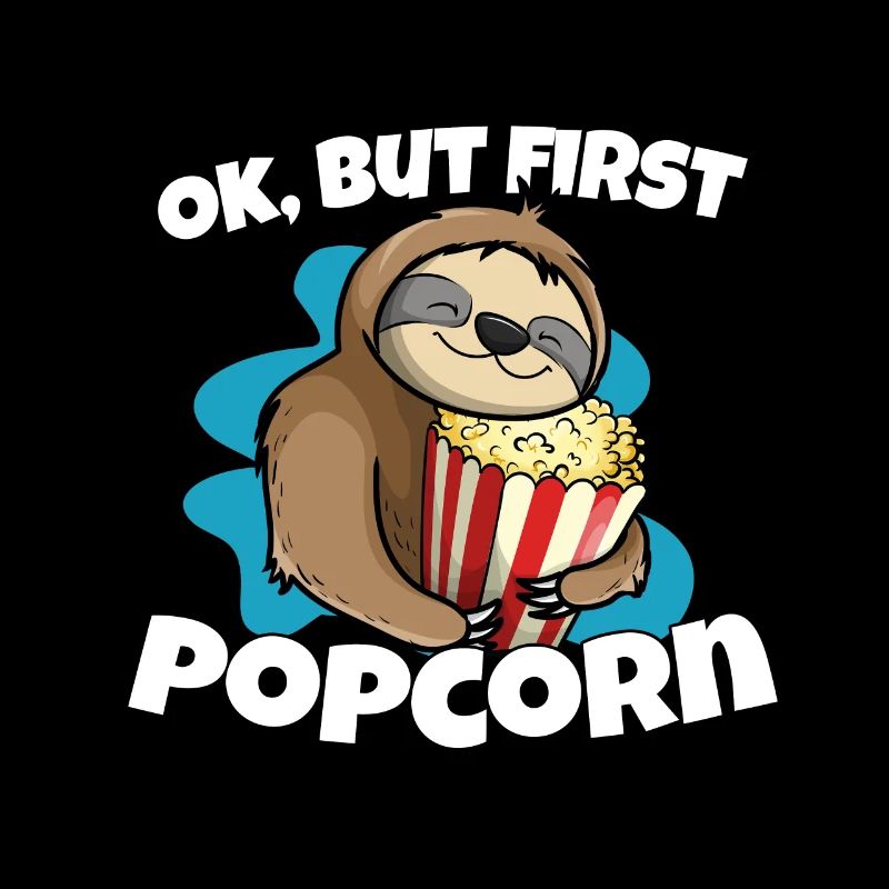 Ok, but first popcorn sloth popcorn