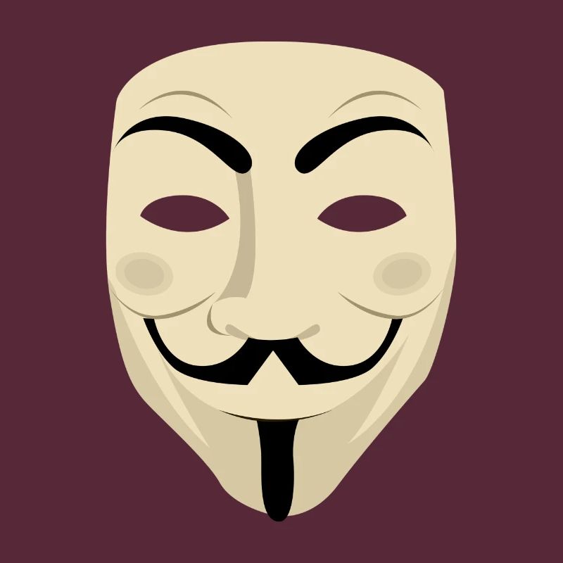 Mr. Anonymous Mask Computer Hacker