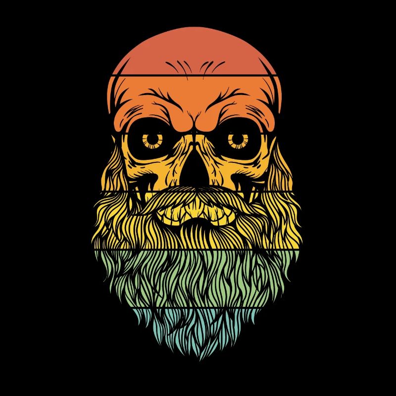 Bearded Man Sunset Look