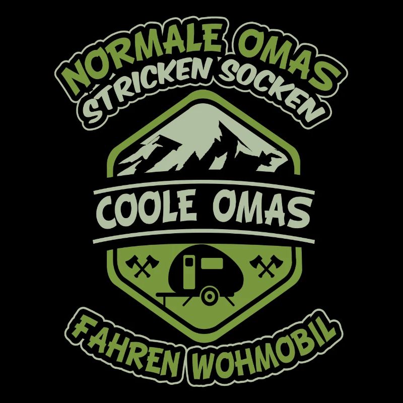 Omi Wohnwagen Camping Spruch Oma Großmutter