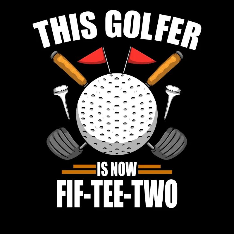 Chemises de golf d’anniversaire pour hommes 52e ans de golf