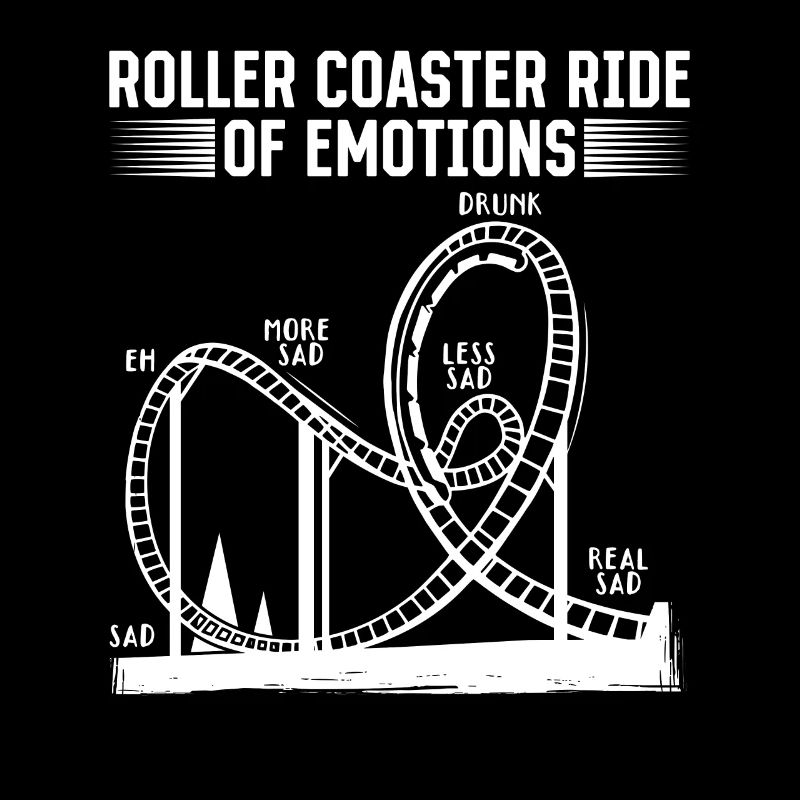 Roller Coaster Ride Of Emotions Looping Geschenk