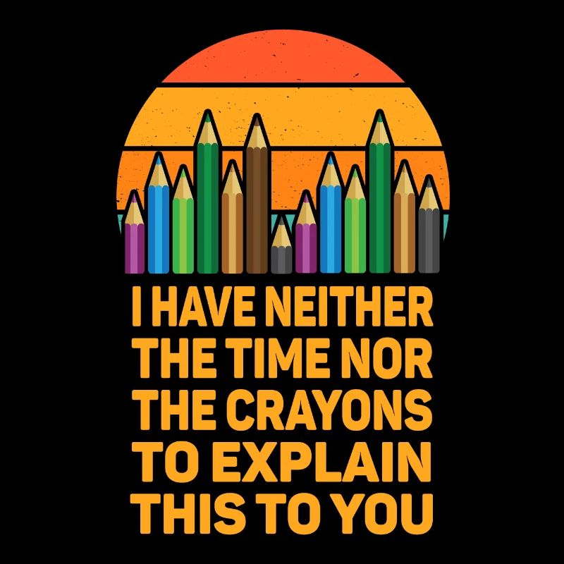 Ich habe nicht die Zeit oder die Buntstifte