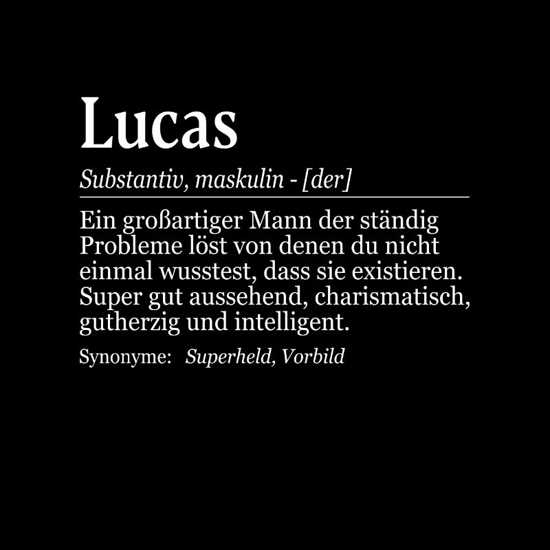 Lucas Definition Namenstag Geburtstag Name