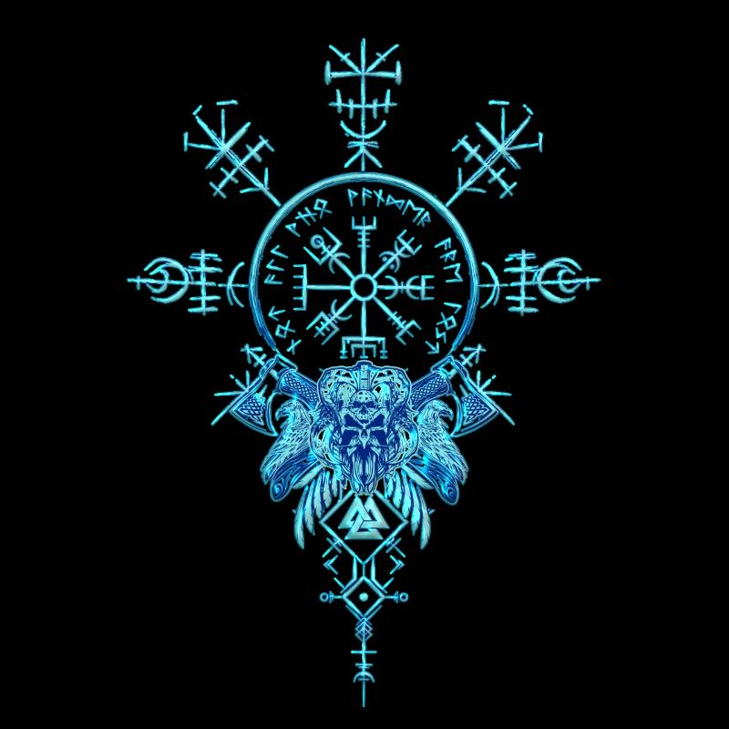 Keltischer Vikinger Vegvisir Kompass Wikinger