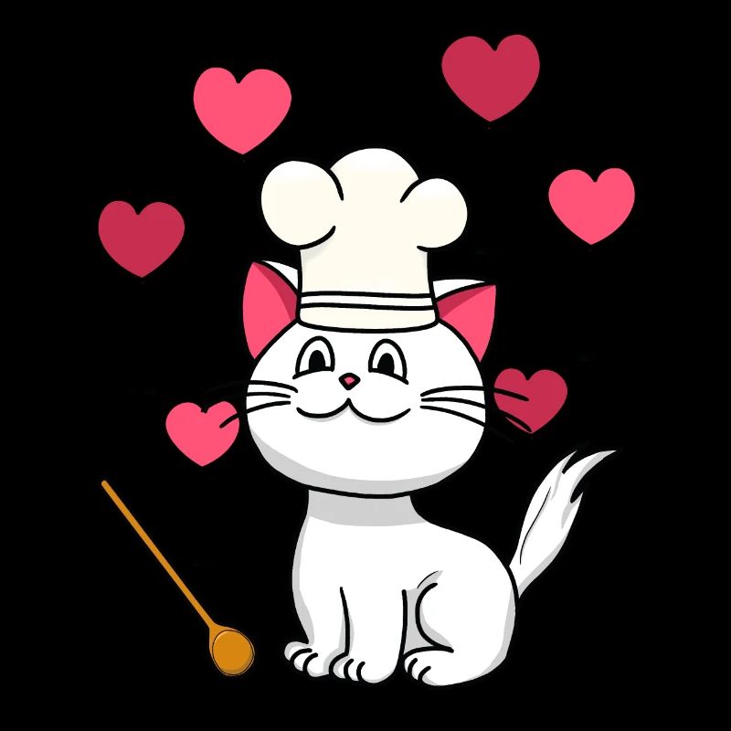 Cat Chef Birthday Gift Hobby Chef Cooking