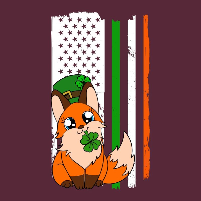 Mignon trèfle renard Saint-Patrick