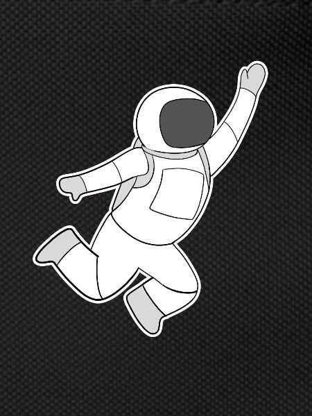 Astronaut Motif Space