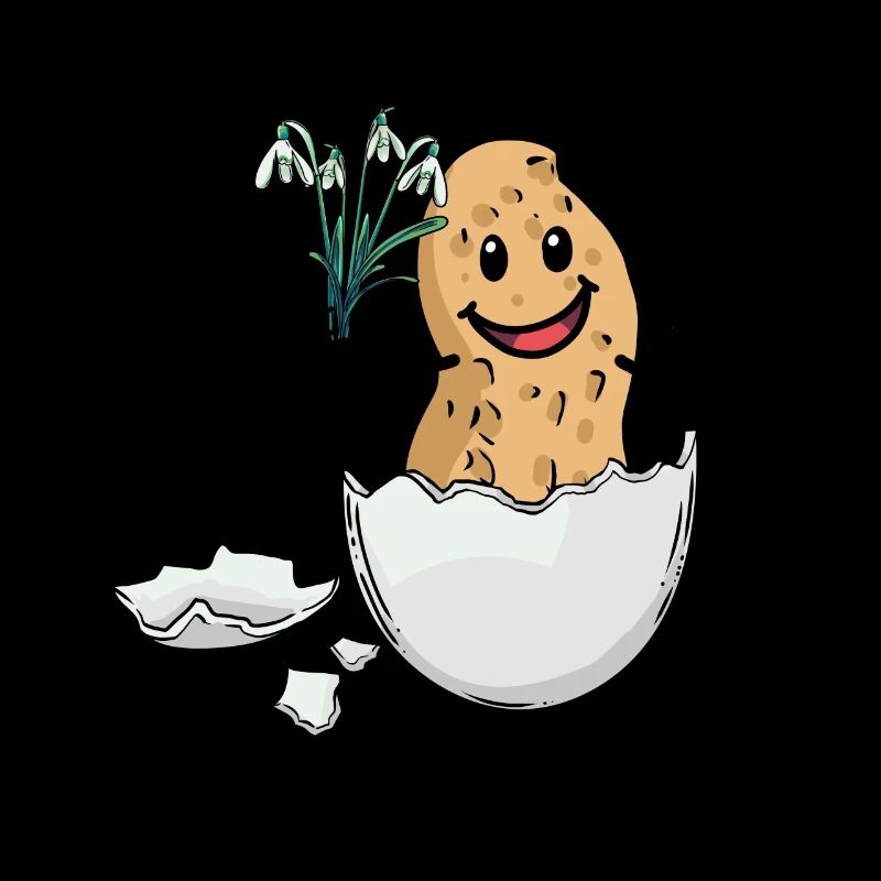 Easter Peanut Spring Easter Egg Flora Eggshell