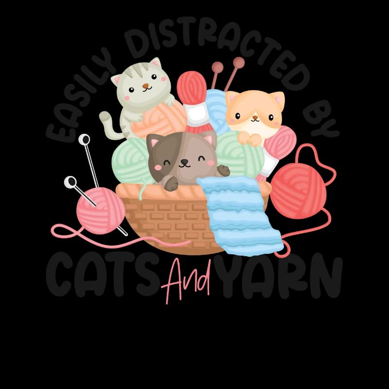 Knitting Knitter Cat Easily