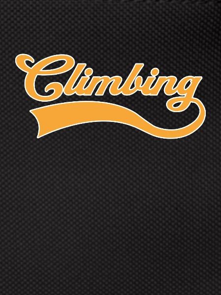 Climbing lettering