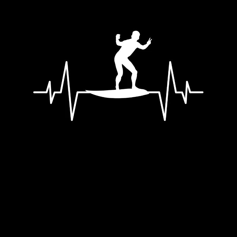 Silhouette de surfeur