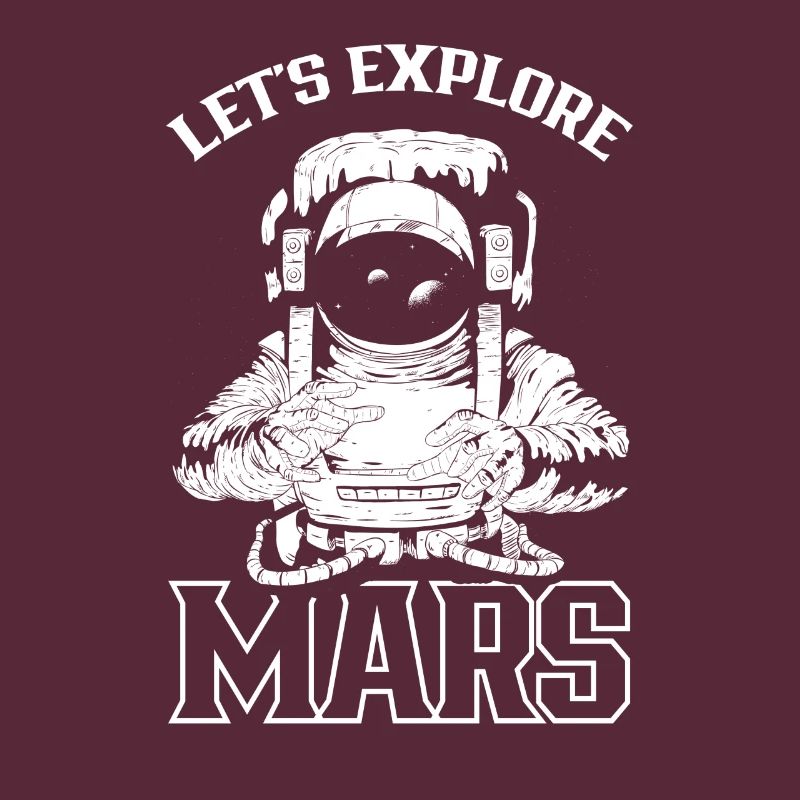 Explorons l’astronaute de Mars Space Planet