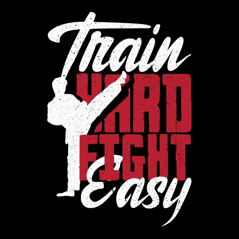 Train Hard Fight Easy Aikido Karate Jiu Jitsu
