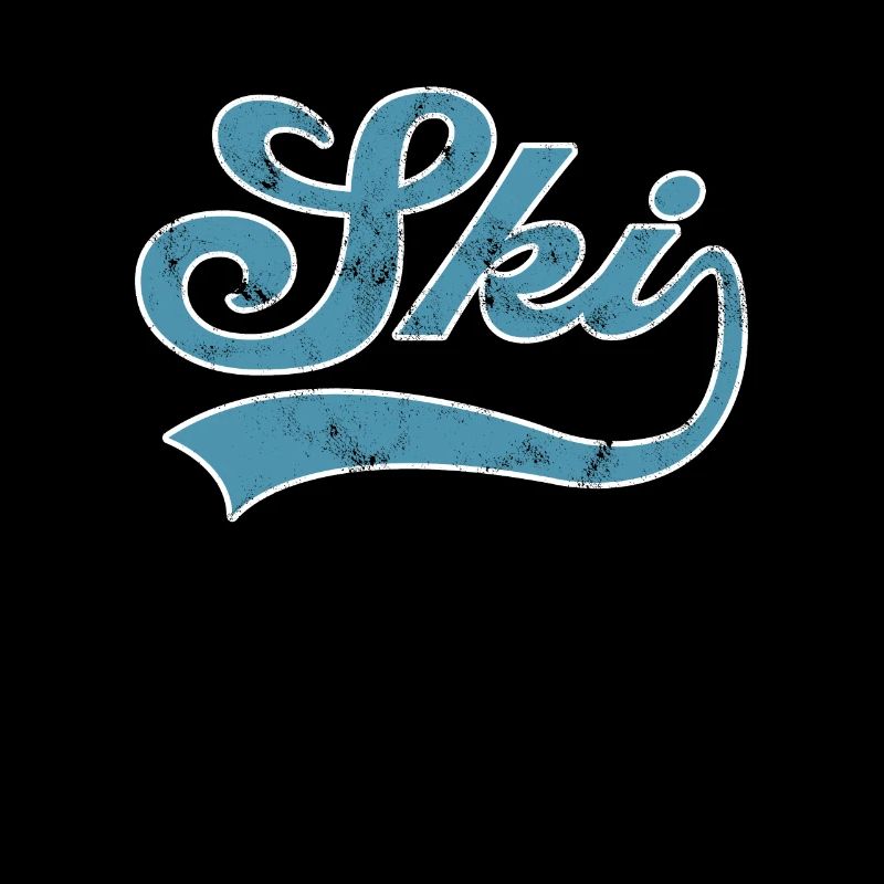 Ski Schriftzug