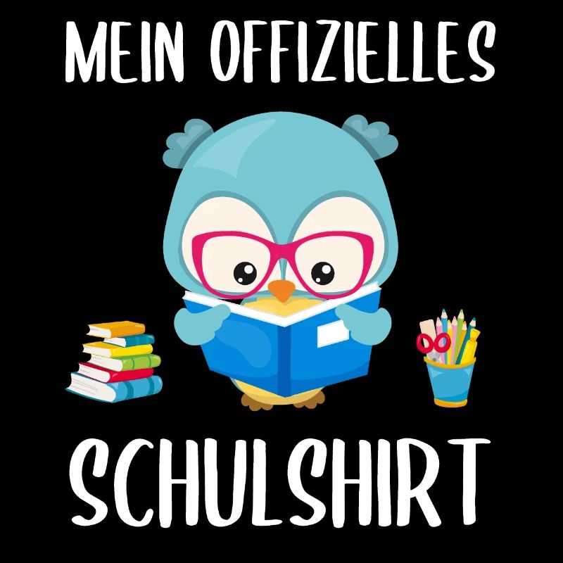 Eule Uhu Schulshirt Schulbeginn Schule Geschenk