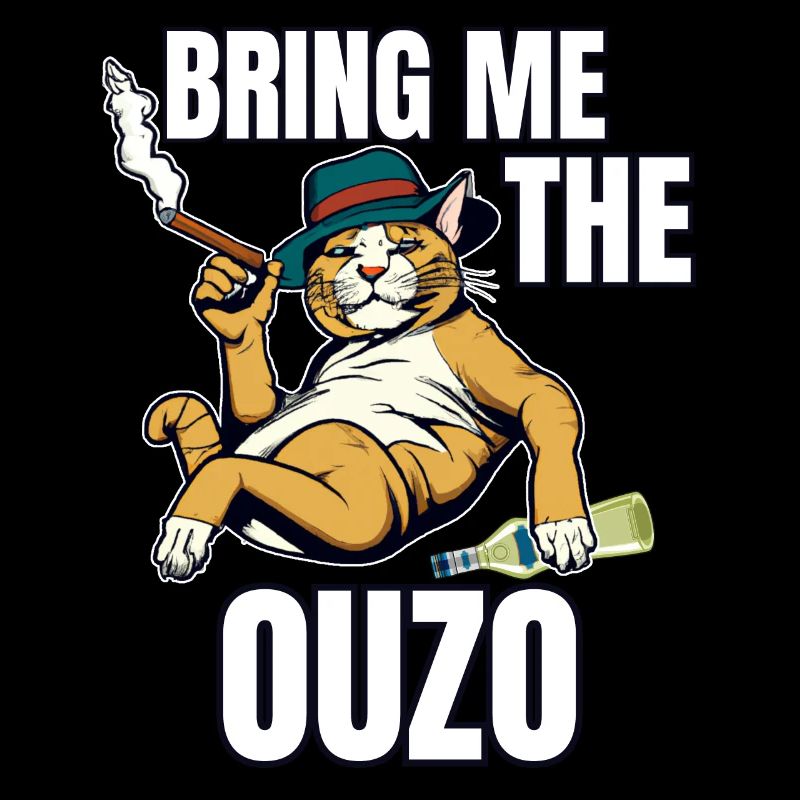 Ouzo saying for Greeks One Ouzo a Day