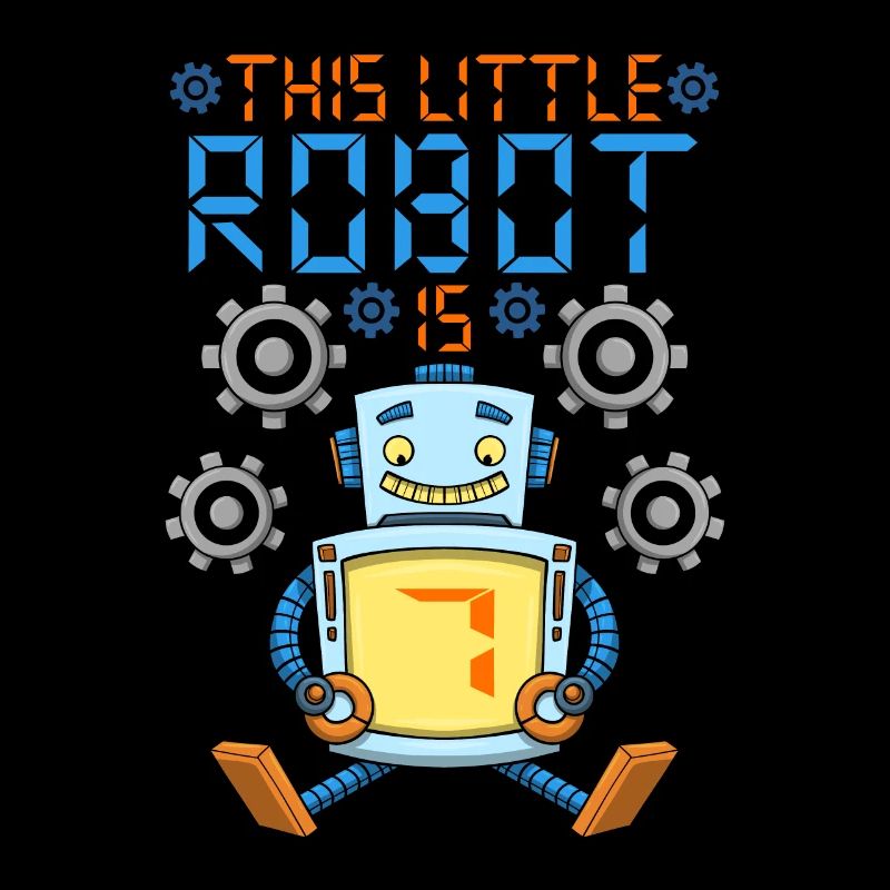 Roboter Geburtstag Outfit Junge 7. Roboter Geburtstagsfeier