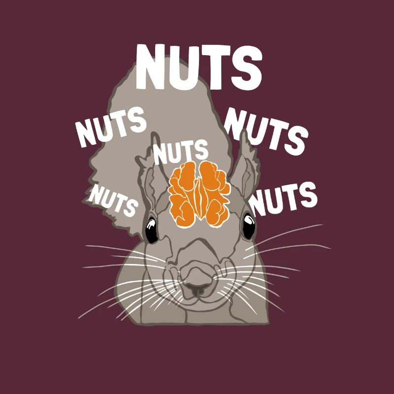 Nuts Brain Fuchshörnchen Grauhörnchen Squirrel