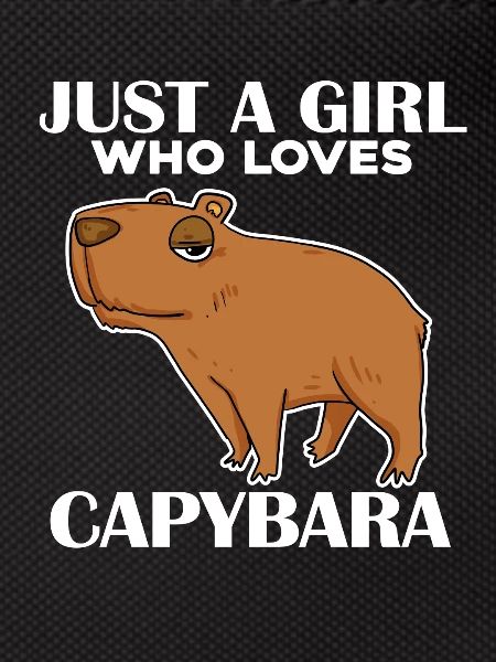 Capybara Mädchen Spruch