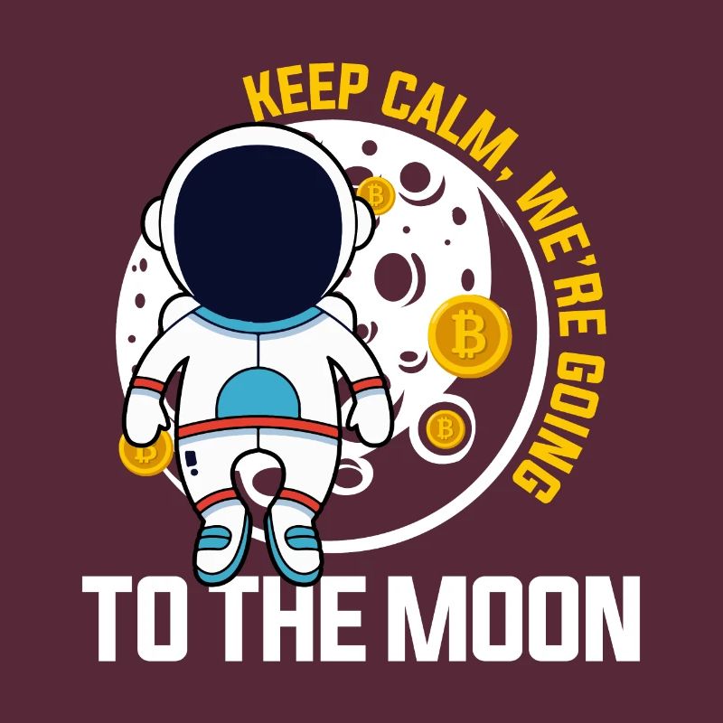 Keep calm Let's fly to the moon - Krypto