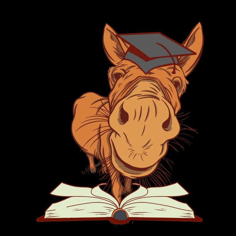 Esel Maultier Einschulung Erstklässler Klug schlau