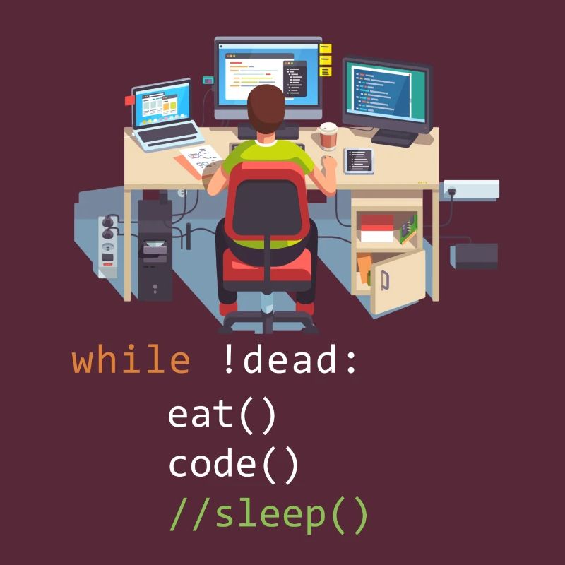 Informatik Python Programmierer Eat Code Sleep