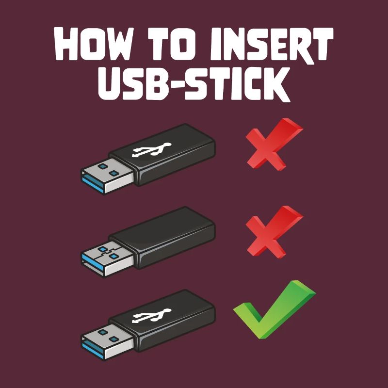 How To Insert USB Stick Funny Programmer Meme
