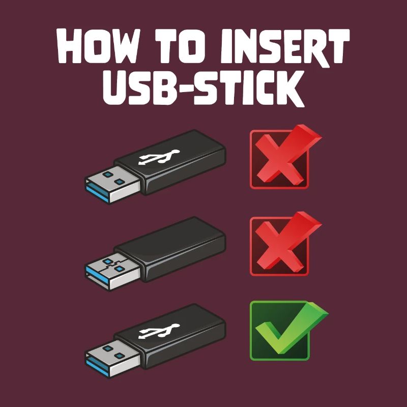 How To Insert USB Stick Funny Programmer Meme