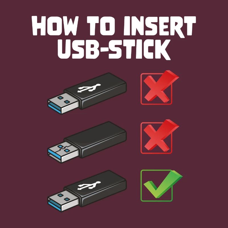 How To Insert USB Stick Funny Programmer Meme