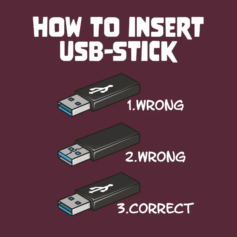 How To Insert USB Stick Funny Programmer Meme