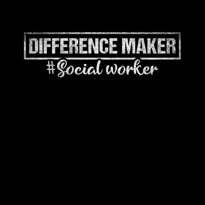 Travailleur social fier de Difference Maker