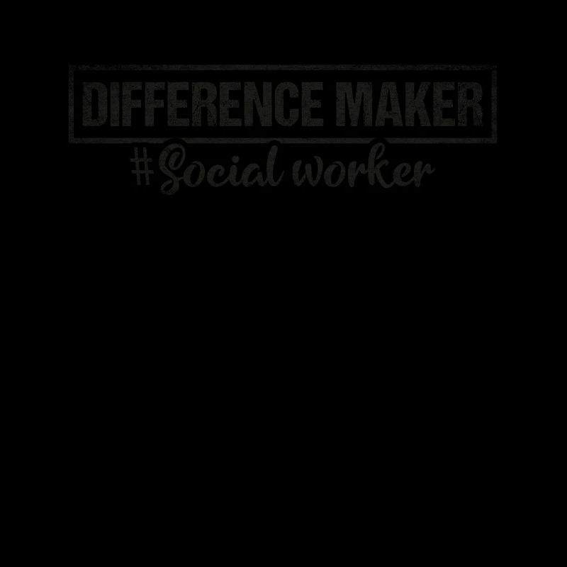 Travailleur social fier de Difference Maker
