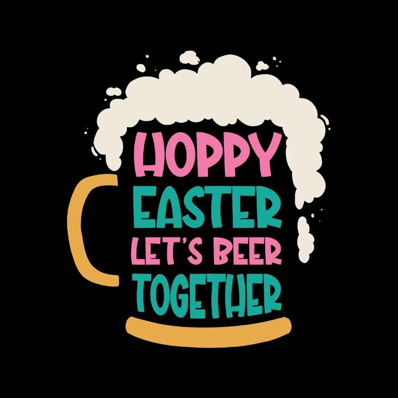 Lapins de Pâques Bière à boire Lapin de vacances